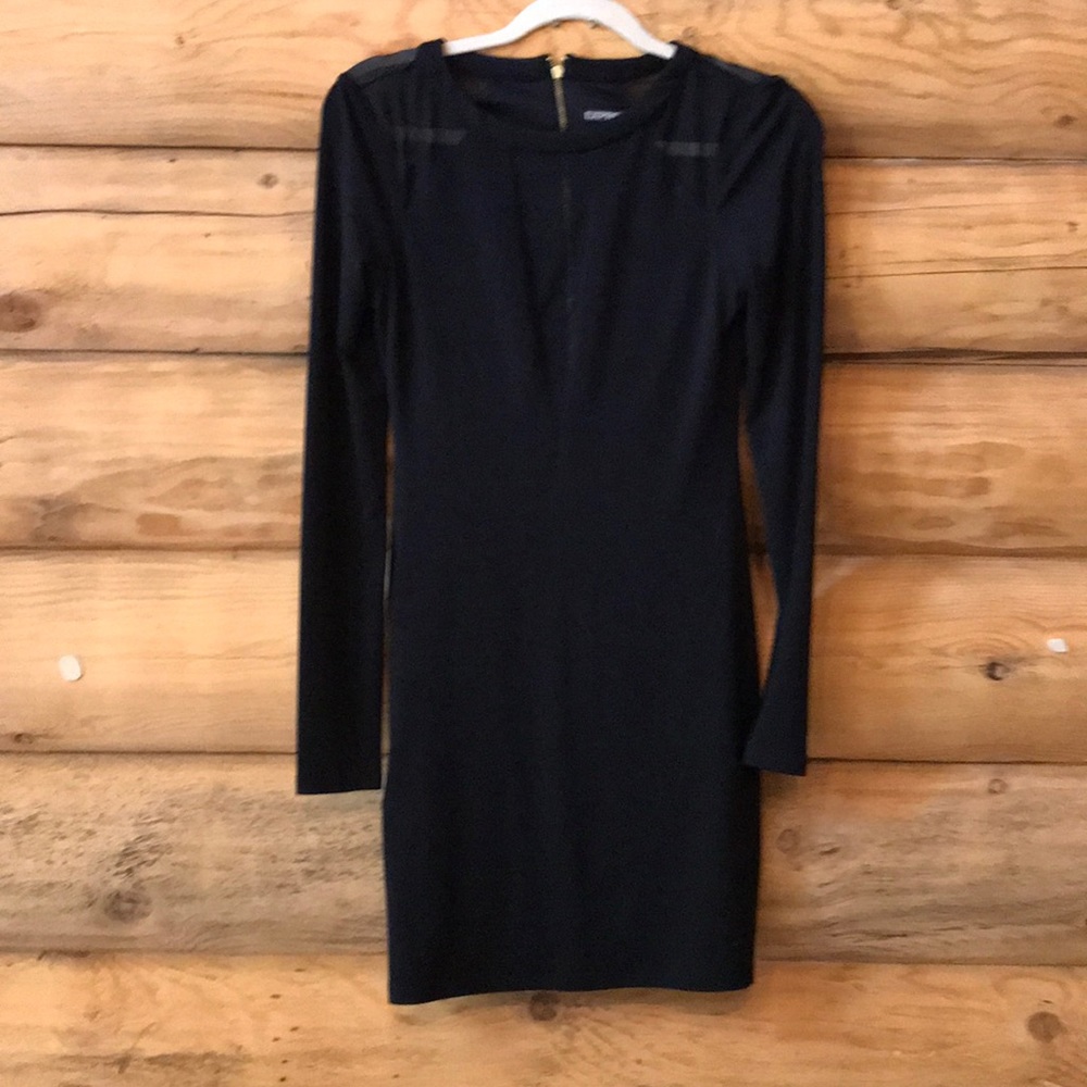 Express • XS. Black fitted mini black cute dress